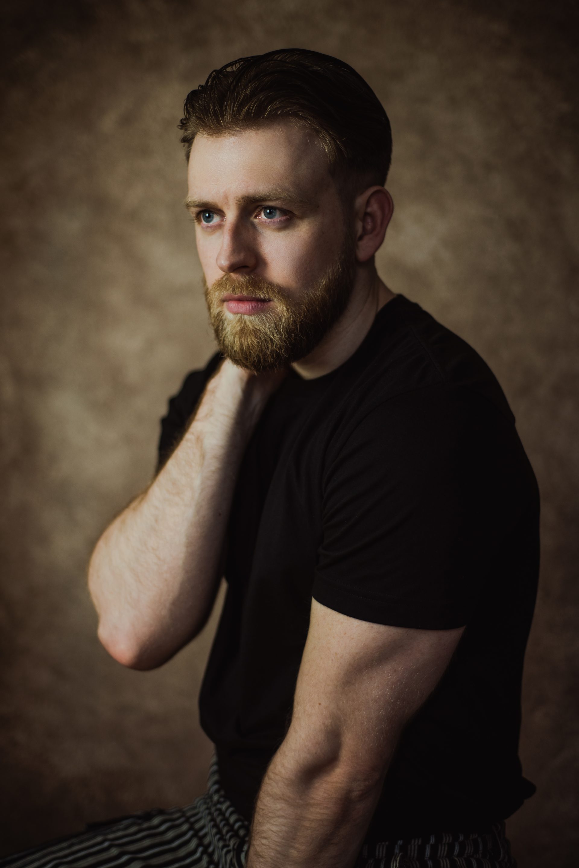 A man having brown beard